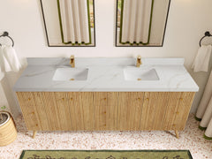 Pasadena White Oak 84 in. W x 22 in. D Double Sink Bathroom Vanity - photo 17