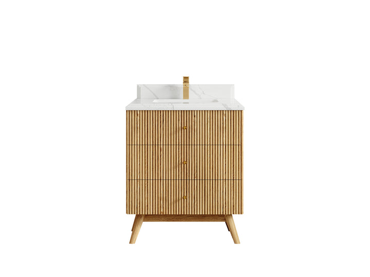 Pasadena White Oak 30 in. W x 22 in. D Single Sink Bathroom Vanity - photo 24