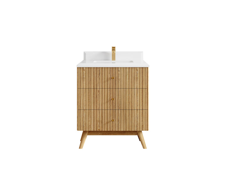 Pasadena White Oak 30 in. W x 22 in. D Single Sink Bathroom Vanity - photo 28
