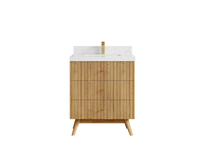 Pasadena White Oak 30 in. W x 22 in. D Single Sink Bathroom Vanity - photo 30