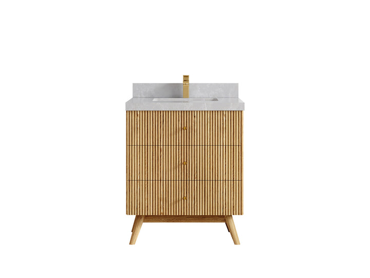 Pasadena White Oak 30 in. W x 22 in. D Single Sink Bathroom Vanity - photo 32