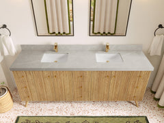 Pasadena White Oak 84 in. W x 22 in. D Double Sink Bathroom Vanity - photo 31
