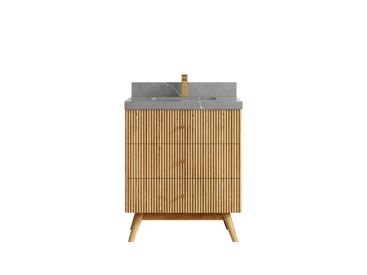 Pasadena White Oak 30 in. W x 22 in. D Single Sink Bathroom Vanity - photo 34