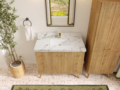 Pasadena White Oak 42 in. W x 22 in. D Single Sink Bathroom Vanity - photo 35