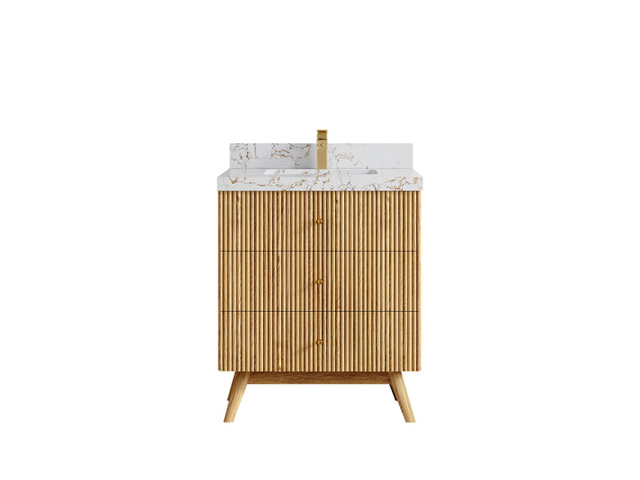 Pasadena White Oak 30 in. W x 22 in. D Single Sink Bathroom Vanity - photo 38