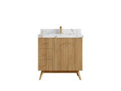 Pasadena White Oak 36 in. W x 22 in. D Center Sink Bathroom Vanity - photo 1