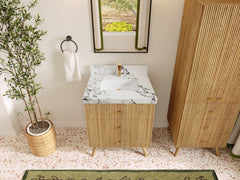 Pasadena White Oak 30 in. W x 22 in. D Single Sink Bathroom Vanity - photo 39