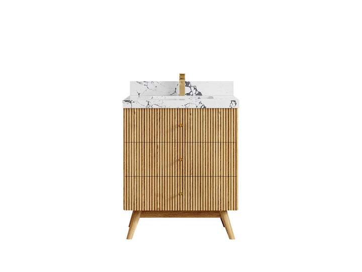 Pasadena White Oak 30 in. W x 22 in. D Single Sink Bathroom Vanity - photo 40