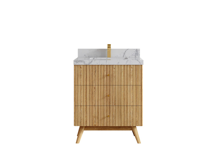 Pasadena White Oak 30 in. W x 22 in. D Single Sink Bathroom Vanity - photo 42