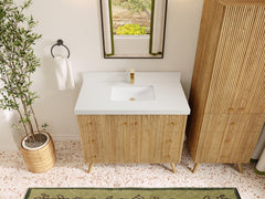 Pasadena White Oak 42 in. W x 22 in. D Single Sink Bathroom Vanity - photo 43