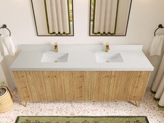 Pasadena White Oak 84 in. W x 22 in. D Double Sink Bathroom Vanity - photo 43