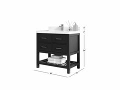 Parker 36 in. W x 22 in. D Single Sink Bathroom Vanity - photo 1