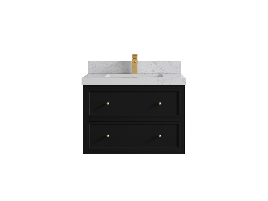 Roswell Floating 30 in. W x 22 in. D Single Sink Bathroom Vanity