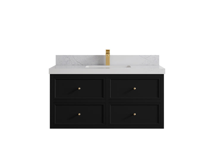 Roswell Floating 42 in. W x 22 in. D Single Sink Bathroom Vanity - photo 1