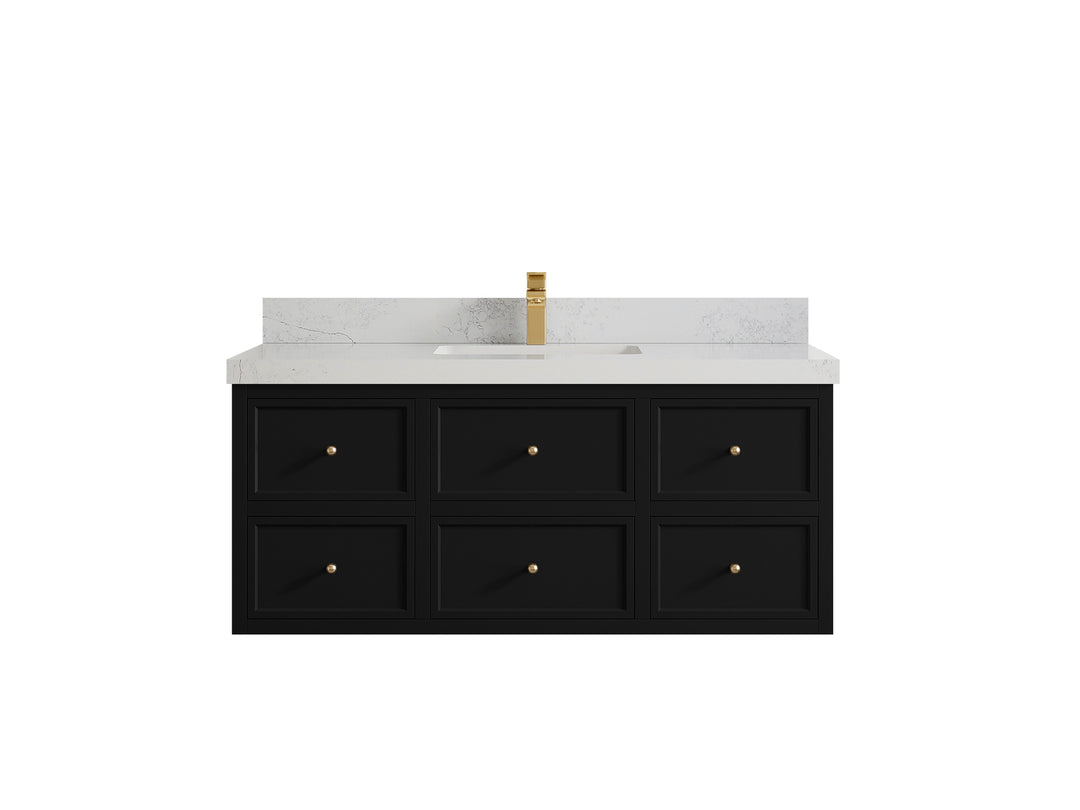 Roswell Floating 48 in. W x 22 in. D Single Sink Bathroom Vanity