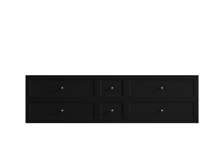 Roswell Floating 72 in. W x 22 in. D Double Sink Bathroom Vanity - photo 6