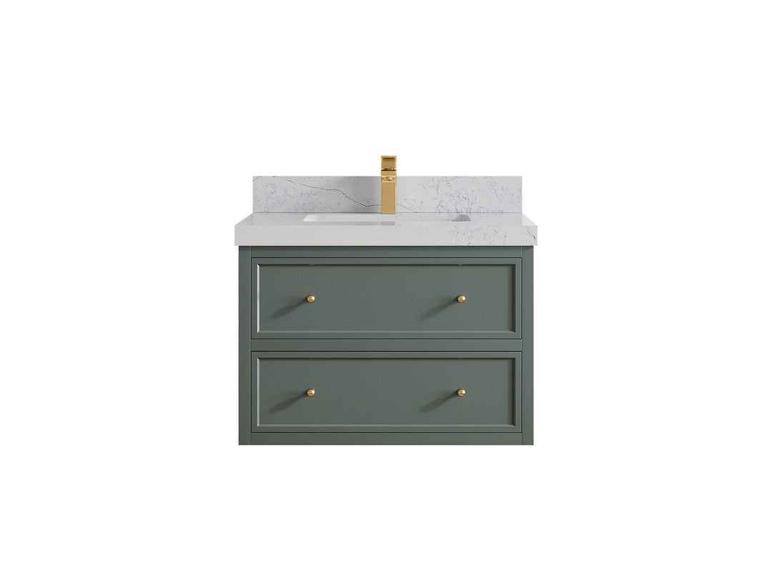 Roswell Floating 30 in. W x 22 in. D Single Sink Bathroom Vanity