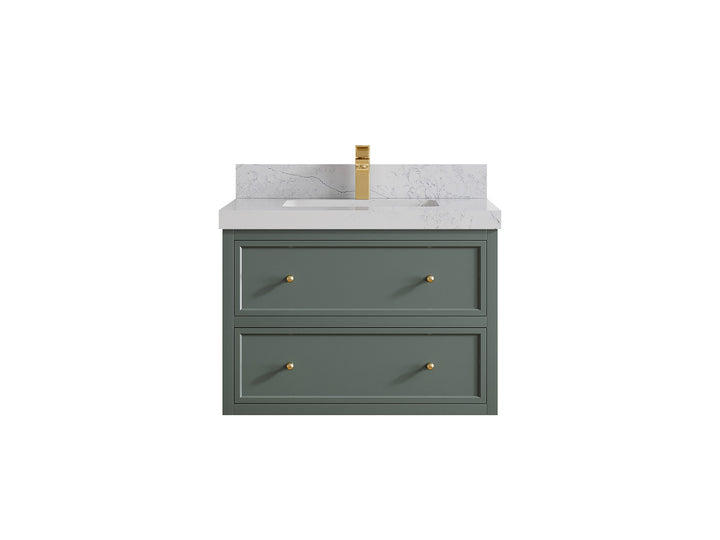 Roswell Floating 30 in. W x 22 in. D Single Sink Bathroom Vanity - photo 1