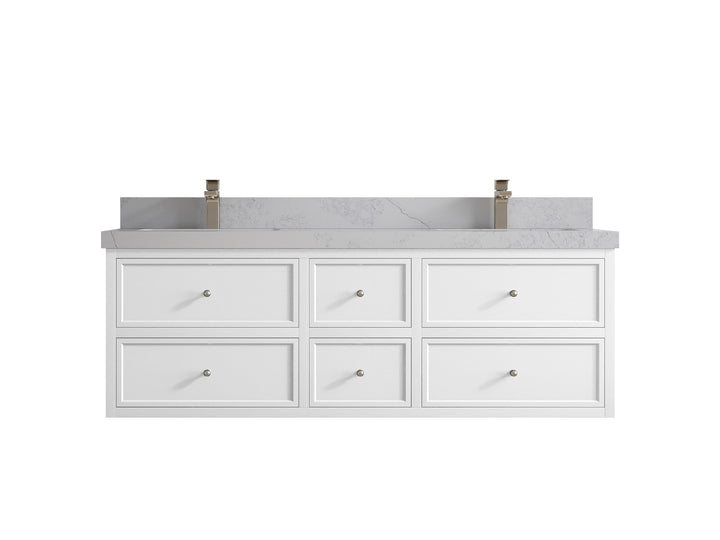 Roswell Floating 60 in. W x 22 in. D Double Sink Bathroom Vanity - photo 1