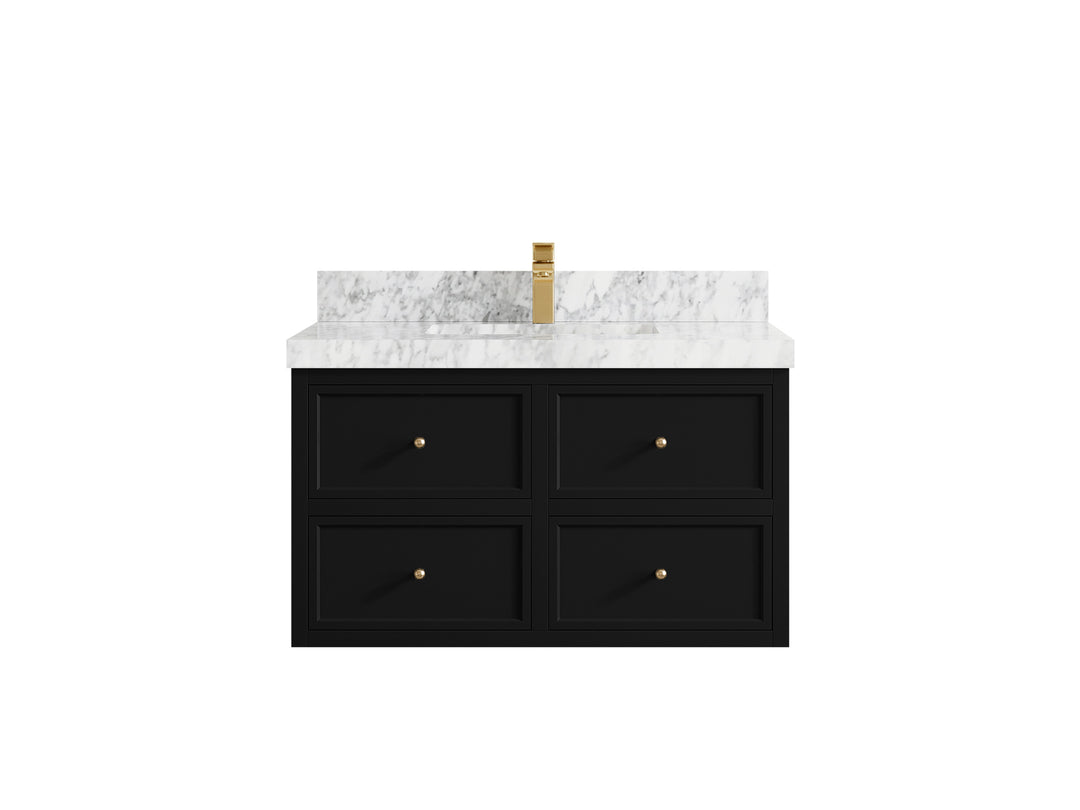 Roswell Floating 36 in. W x 22 in. D Center Sink Bathroom Vanity