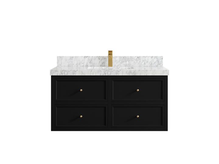 Roswell Floating 42 in. W x 22 in. D Single Sink Bathroom Vanity - photo 11
