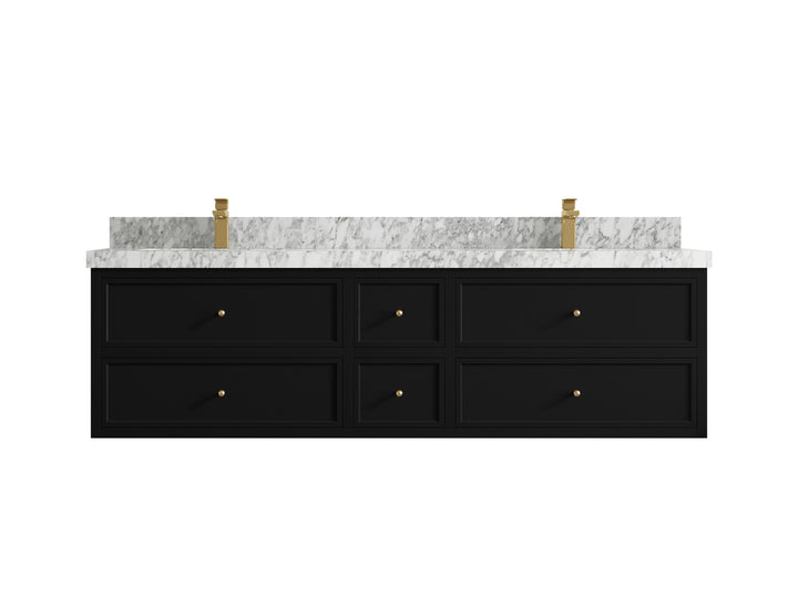 Roswell Floating 72 in. W x 22 in. D Double Sink Bathroom Vanity - photo 11