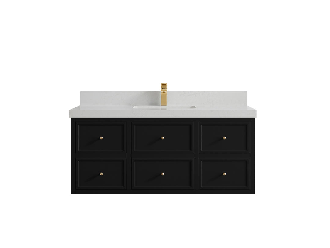 Roswell Floating 48 in. W x 22 in. D Single Sink Bathroom Vanity