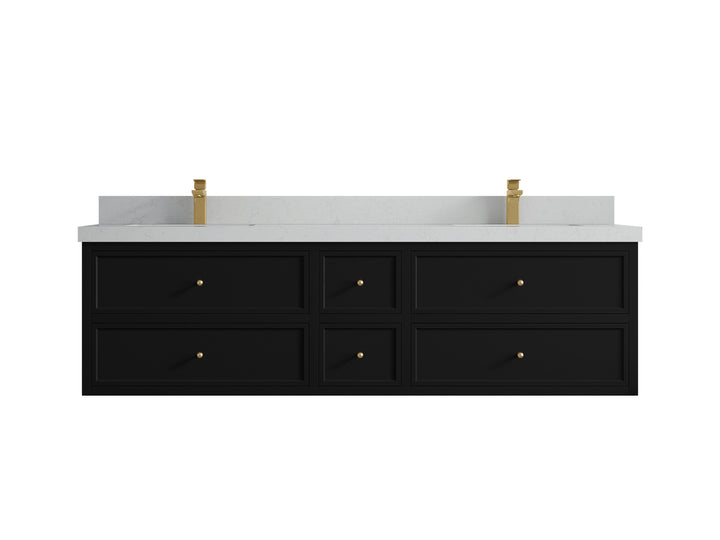 Roswell Floating 72 in. W x 22 in. D Double Sink Bathroom Vanity - photo 13