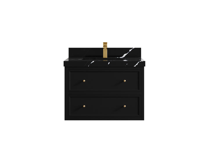 Roswell Floating 30 in. W x 22 in. D Single Sink Bathroom Vanity - photo 9