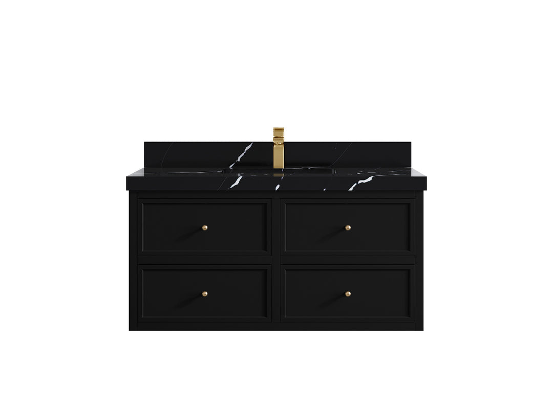 Roswell Floating 42 in. W x 22 in. D Single Sink Bathroom Vanity