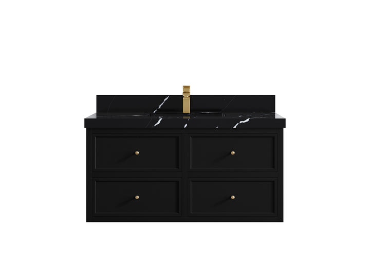 Roswell Floating 42 in. W x 22 in. D Single Sink Bathroom Vanity - photo 9