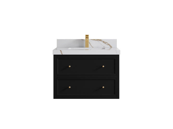 Roswell Floating 30 in. W x 22 in. D Single Sink Bathroom Vanity - photo 15