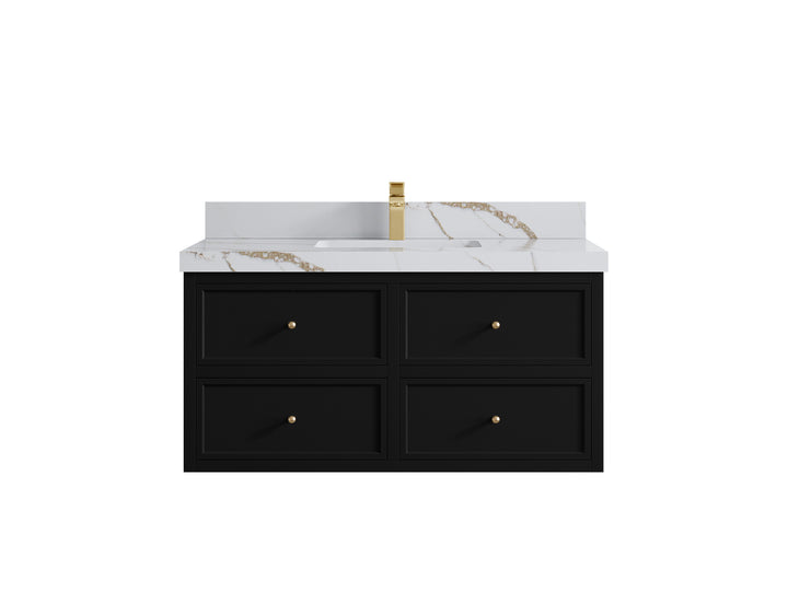 Roswell Floating 42 in. W x 22 in. D Single Sink Bathroom Vanity - photo 15