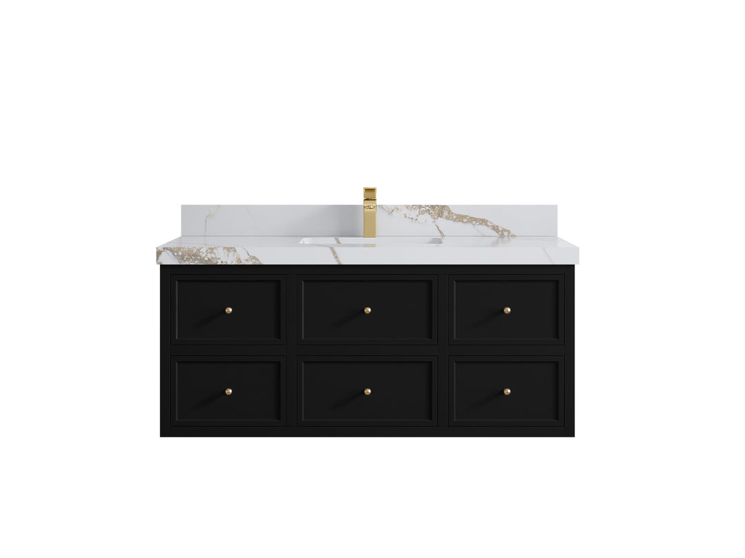 Roswell Floating 48 in. W x 22 in. D Single Sink Bathroom Vanity