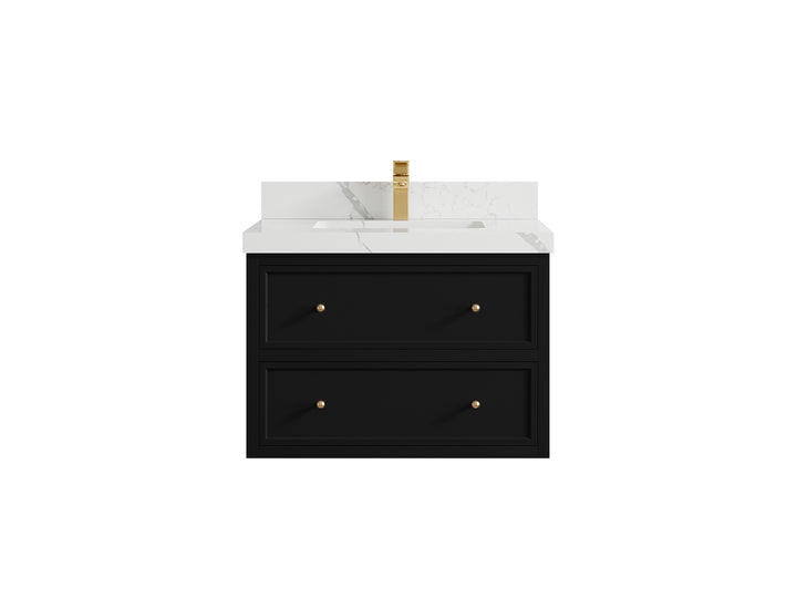 Roswell Floating 30 in. W x 22 in. D Single Sink Bathroom Vanity - photo 17