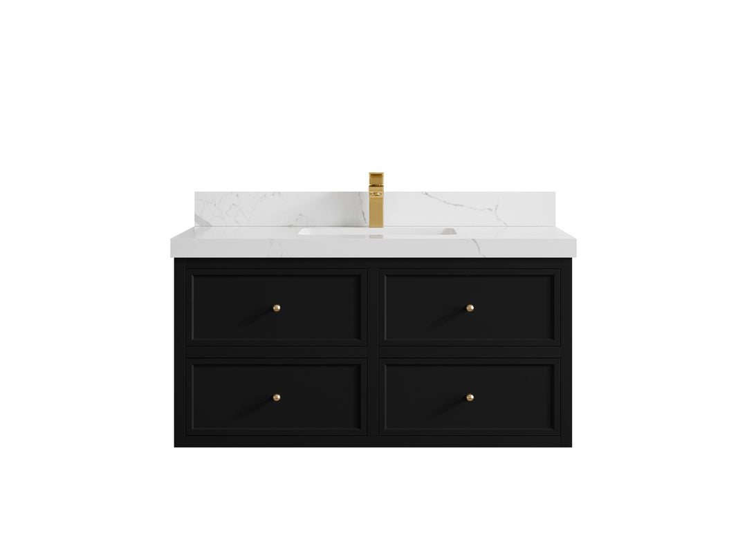 Roswell Floating 42 in. W x 22 in. D Single Sink Bathroom Vanity