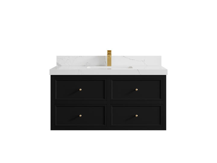 Roswell Floating 42 in. W x 22 in. D Single Sink Bathroom Vanity - photo 17