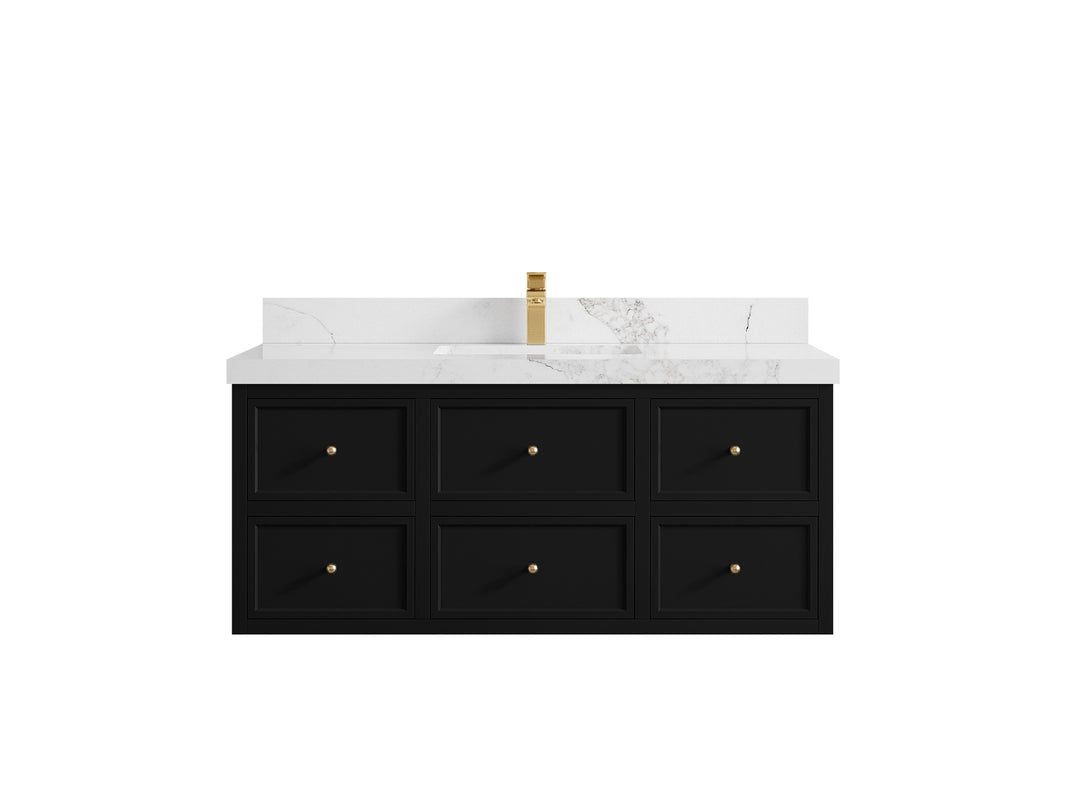 Roswell Floating 48 in. W x 22 in. D Single Sink Bathroom Vanity