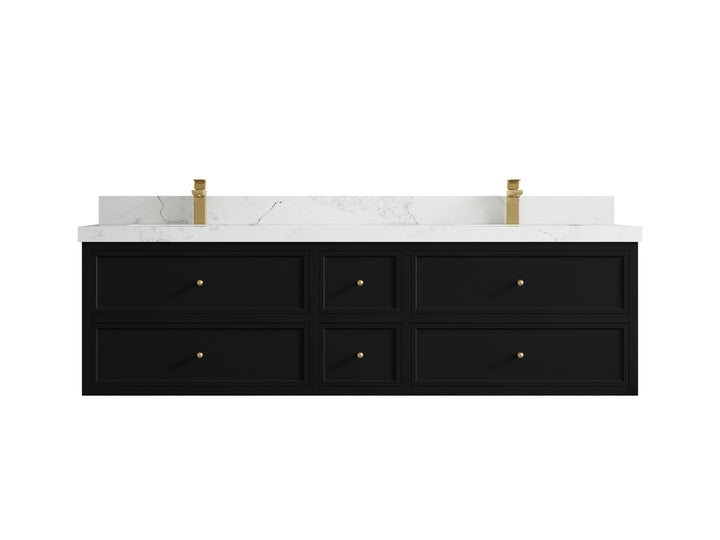 Roswell Floating 72 in. W x 22 in. D Double Sink Bathroom Vanity - photo 19