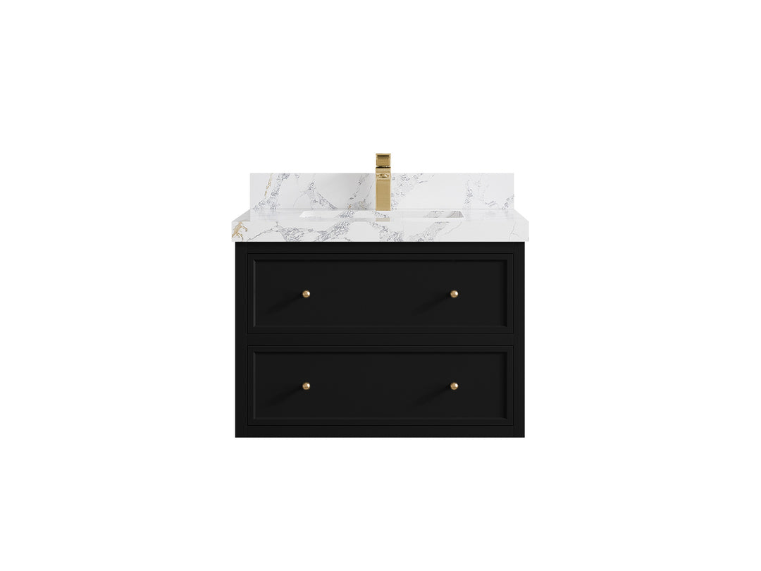 Roswell Floating 30 in. W x 22 in. D Single Sink Bathroom Vanity