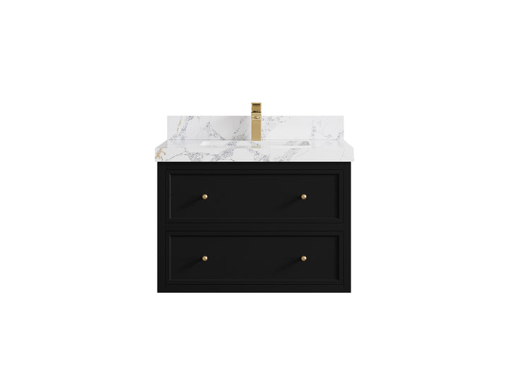 Roswell Floating 30 in. W x 22 in. D Single Sink Bathroom Vanity - photo 21