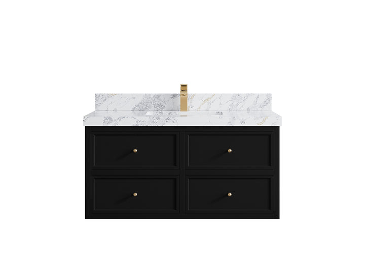 Roswell Floating 42 in. W x 22 in. D Single Sink Bathroom Vanity - photo 21