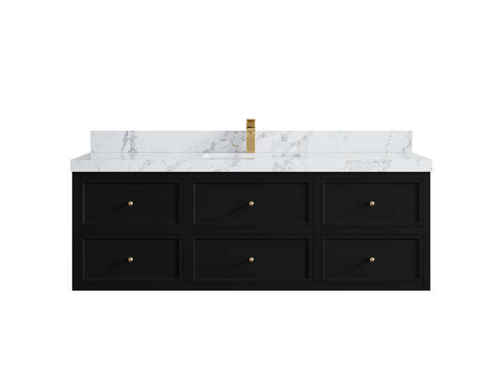 Roswell Floating 60 in. W x 22 in. D Single Sink Bathroom Vanity - photo 21