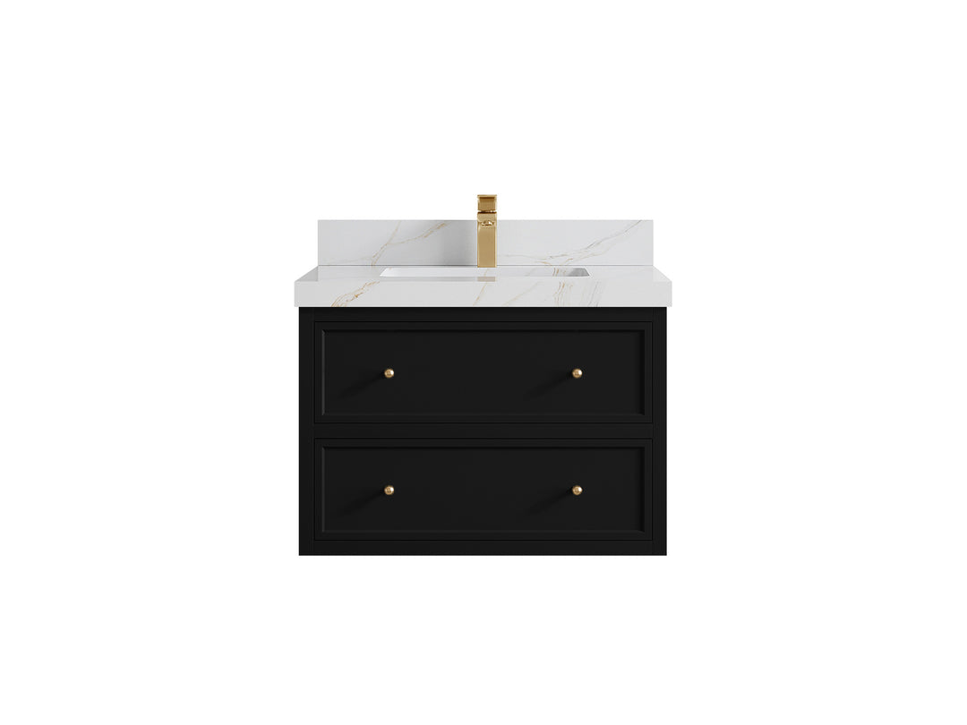 Roswell Floating 30 in. W x 22 in. D Single Sink Bathroom Vanity