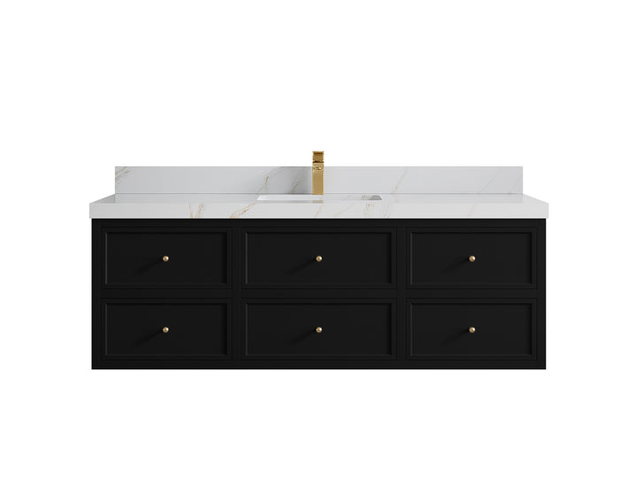 Roswell Floating 60 in. W x 22 in. D Single Sink Bathroom Vanity - photo 23