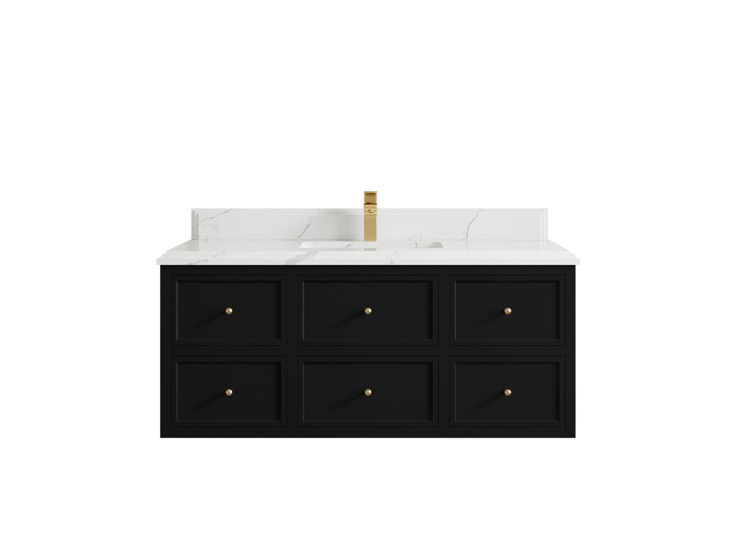 Roswell Floating 48 in. W x 22 in. D Single Sink Bathroom Vanity