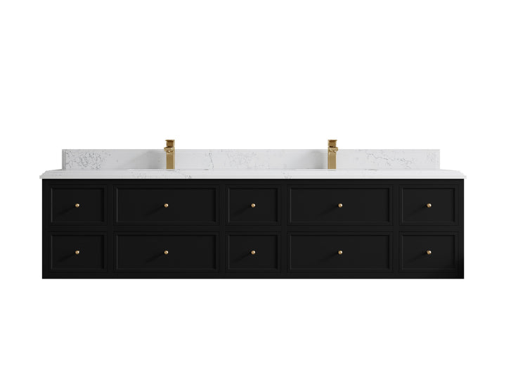 Roswell Floating 84 in. W x 22 in. D Double Sink Bathroom Vanity - photo 27