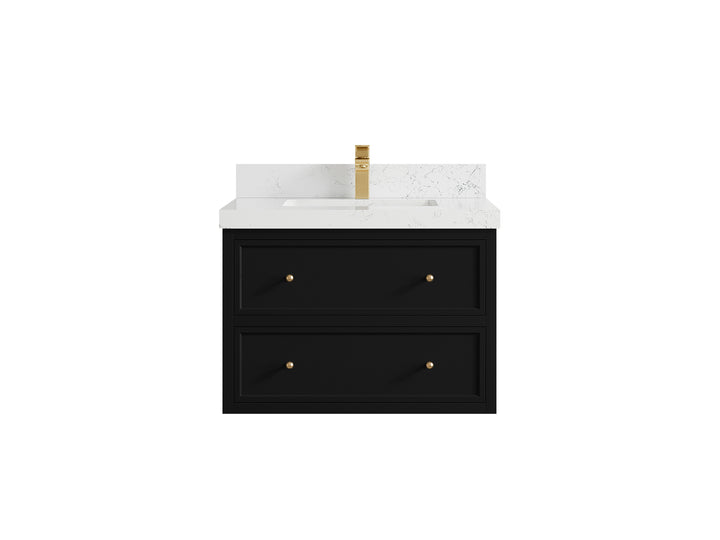 Roswell Floating 30 in. W x 22 in. D Single Sink Bathroom Vanity - photo 31