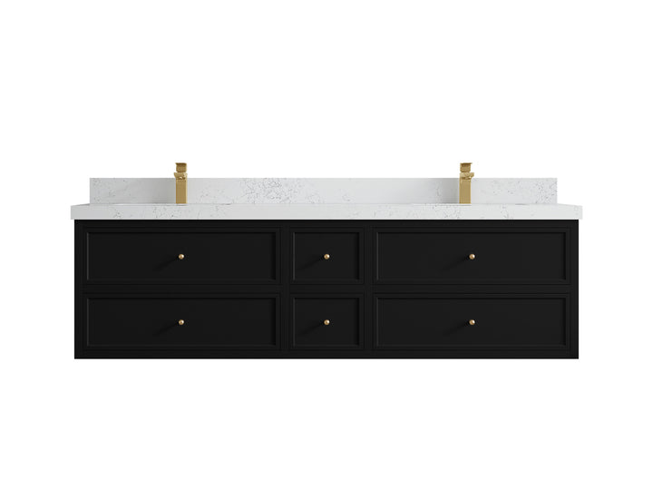 Roswell Floating 72 in. W x 22 in. D Double Sink Bathroom Vanity - photo 29