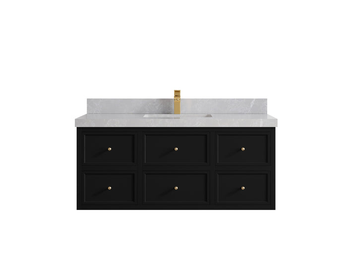 Roswell Floating 48 in. W x 22 in. D Single Sink Bathroom Vanity - photo 33